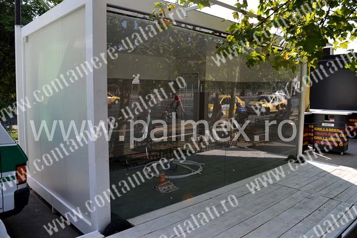 container perte geam Arges